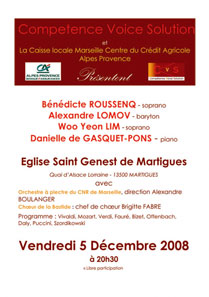 affiche concert du 05/12/2008